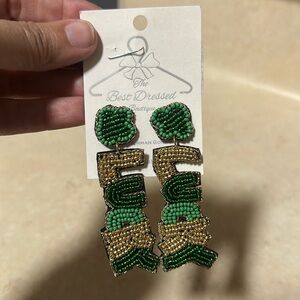 NWT Lucky Dangling Earrings
